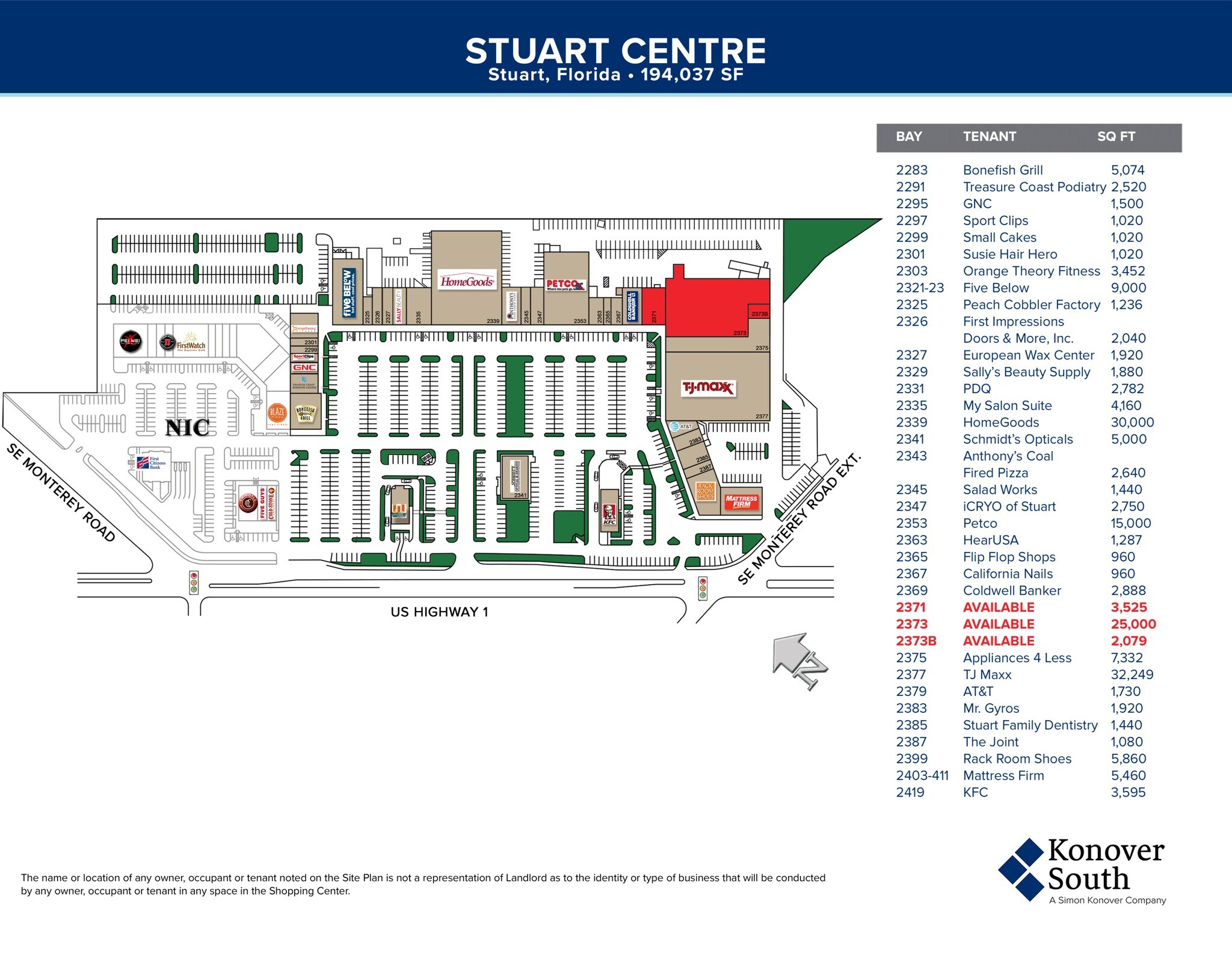 2321-2377 SE Federal Hwy, Stuart, FL à louer Plan de site– Image 1 sur 7