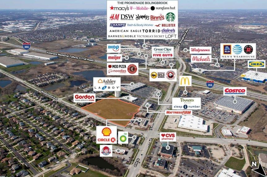 SWC E Boughton Rd, Woodridge, IL à vendre - Aérien – Image 2 sur 2
