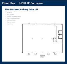 8212 Northeast Pky, North Richland Hills, TX à louer Plan d’étage– Image 1 sur 1