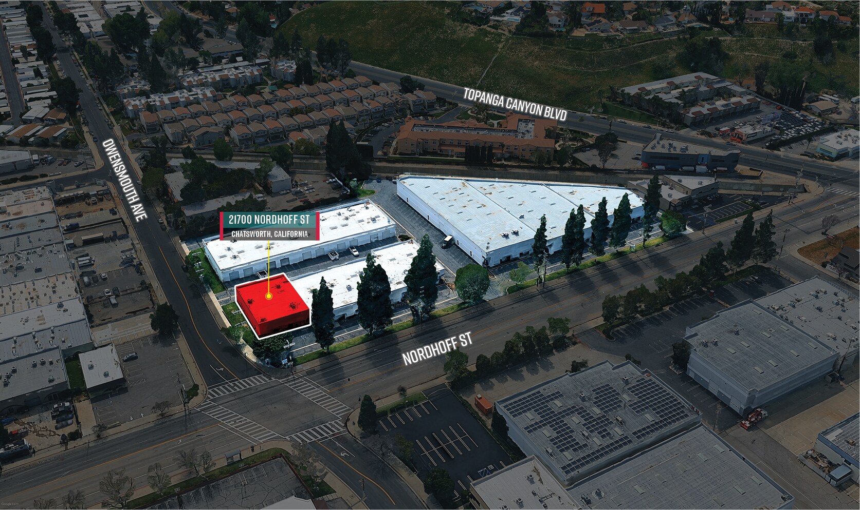 21700-21730 Nordhoff St, Chatsworth, CA à louer Photo de l’immeuble– Image 1 sur 8