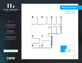 1315 W 22nd St, Oak Brook, IL à louer Plan d’étage– Image 1 sur 8