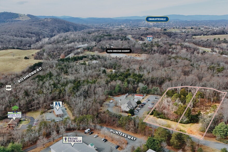 640-650 Hunters Pl, Charlottesville, VA à louer - Aérien – Image 3 sur 3