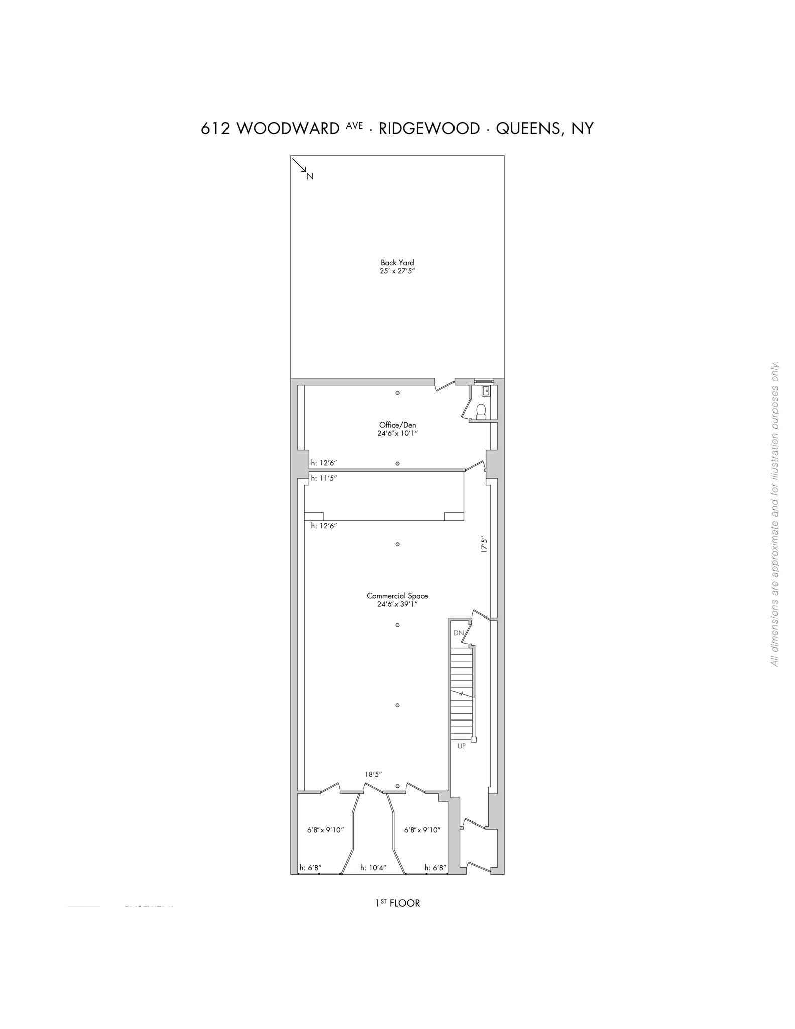612 Woodward Ave, Ridgewood, NY à louer Plan de site– Image 1 sur 1