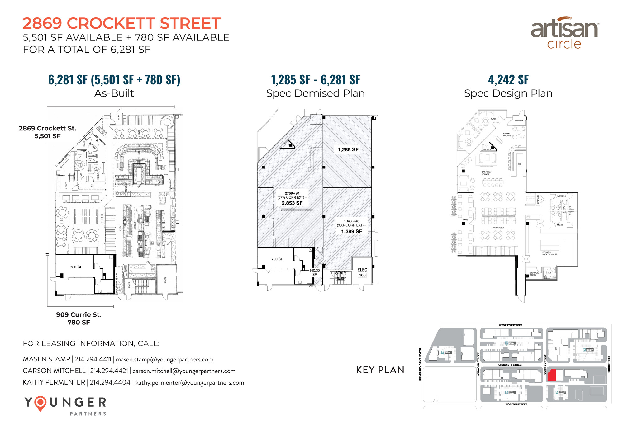 2973 W 7th St, Fort Worth, TX à louer Plan d’étage– Image 1 sur 7