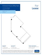 11777 Katy Fwy, Houston, TX à louer Plan d’étage– Image 1 sur 1