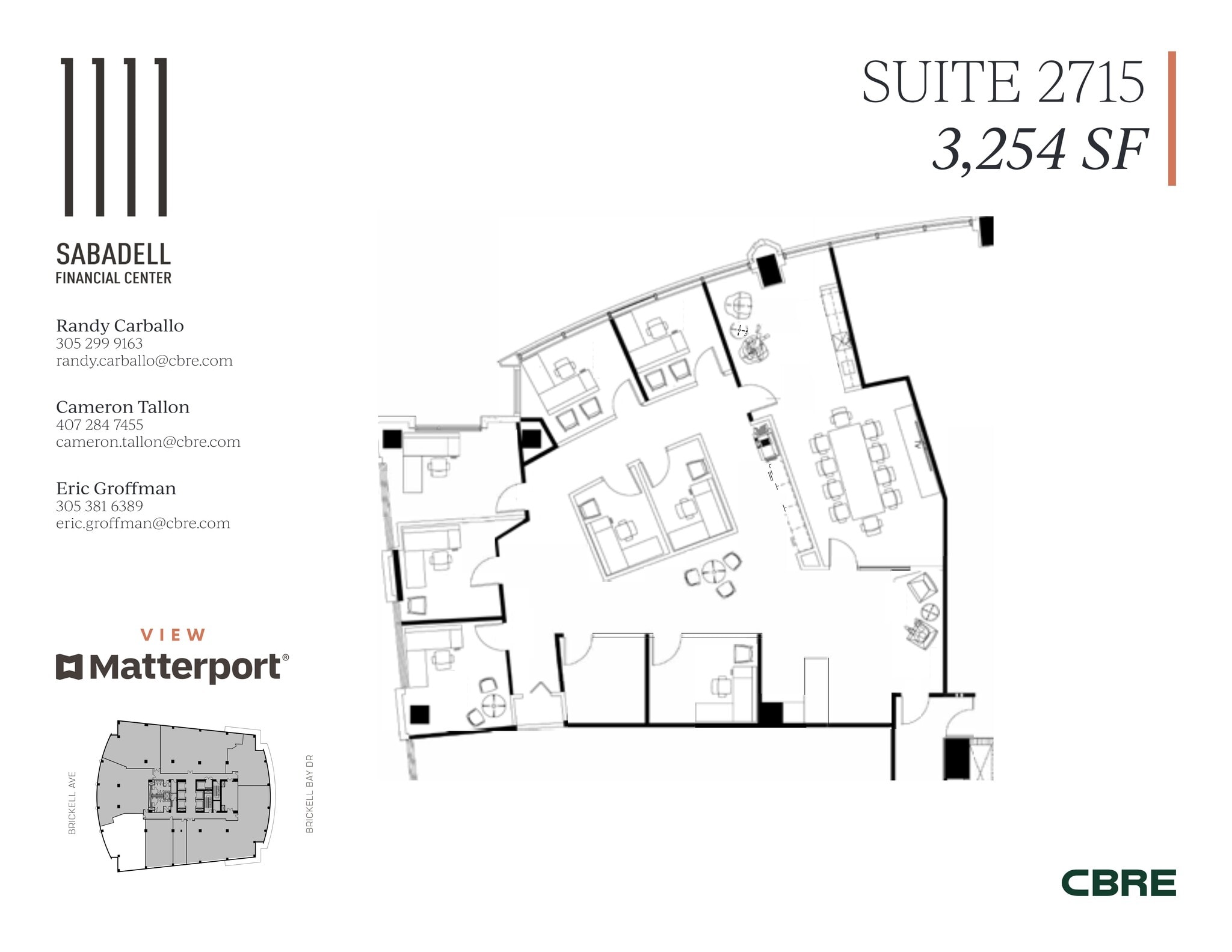 1111 Brickell Ave, Miami, FL à louer Plan de site– Image 1 sur 4