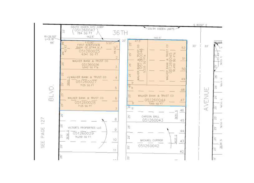 3602 Washington Blvd, Ogden, UT à vendre - Plan cadastral – Image 3 sur 3