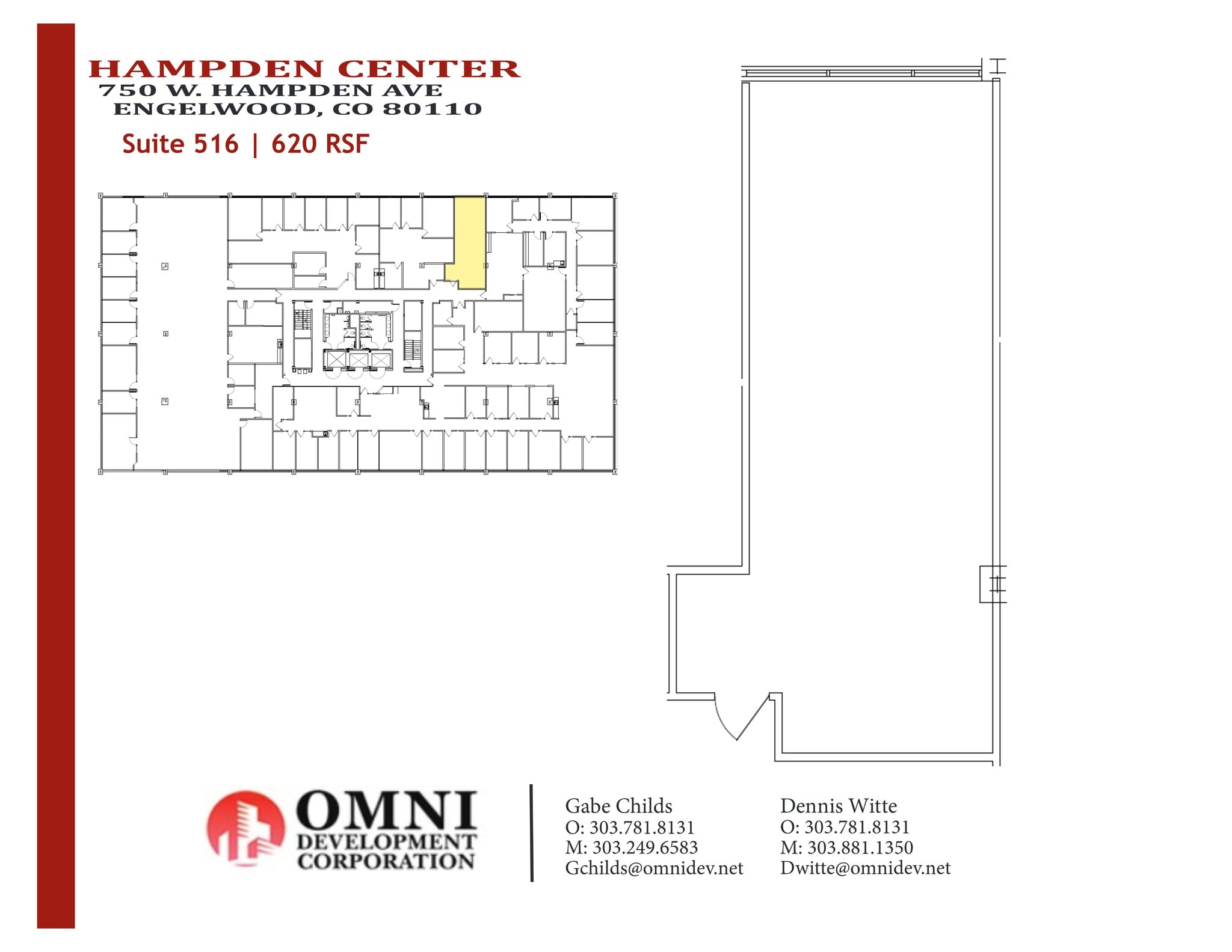 750 W Hampden Ave, Englewood, CO à louer Plan de site– Image 1 sur 5