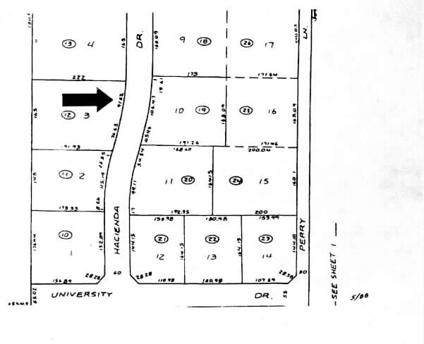 712 S Hacienda Dr, Tempe, AZ à louer - Plan cadastral – Image 2 sur 5