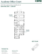 600-650 Academy Dr, Northbrook, IL à louer Plan d’étage– Image 2 sur 3
