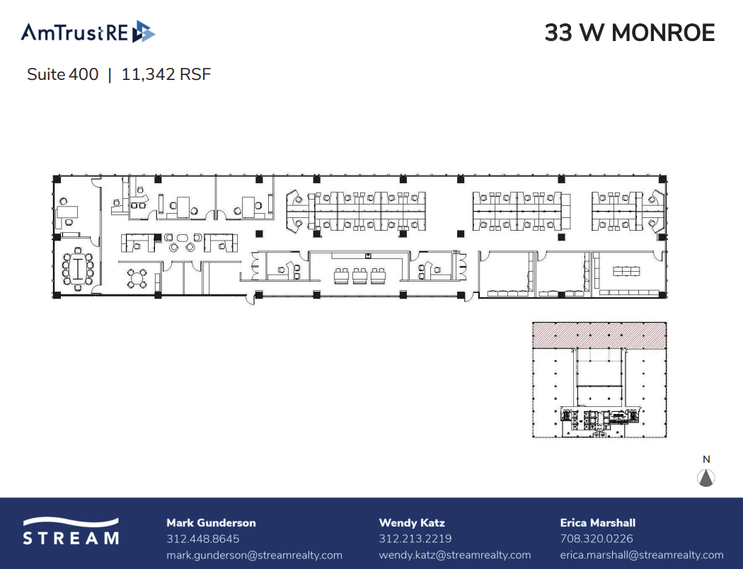 33 W Monroe St, Chicago, IL à louer Plan d’étage– Image 1 sur 1