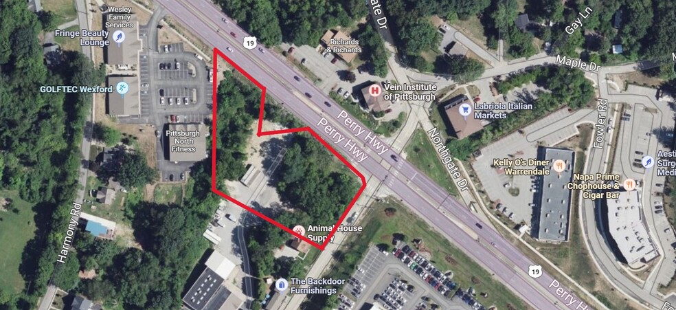 15049 Perry Hwy, Wexford, PA à vendre - Aérien – Image 1 sur 3