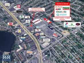 261-283 N Dupont Hwy, Dover, DE - Vue aérienne  vue de carte