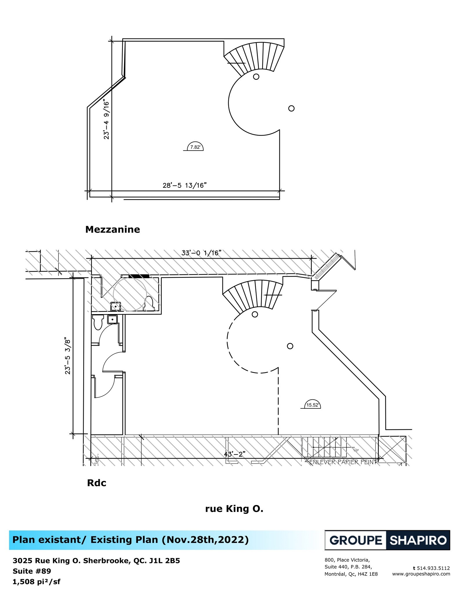 3025 Rue King O, Sherbrooke, QC à louer Plan de site– Image 1 sur 1