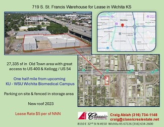 Plus de détails pour 719 S St Francis St, Wichita, KS - Industriel/Logistique à louer