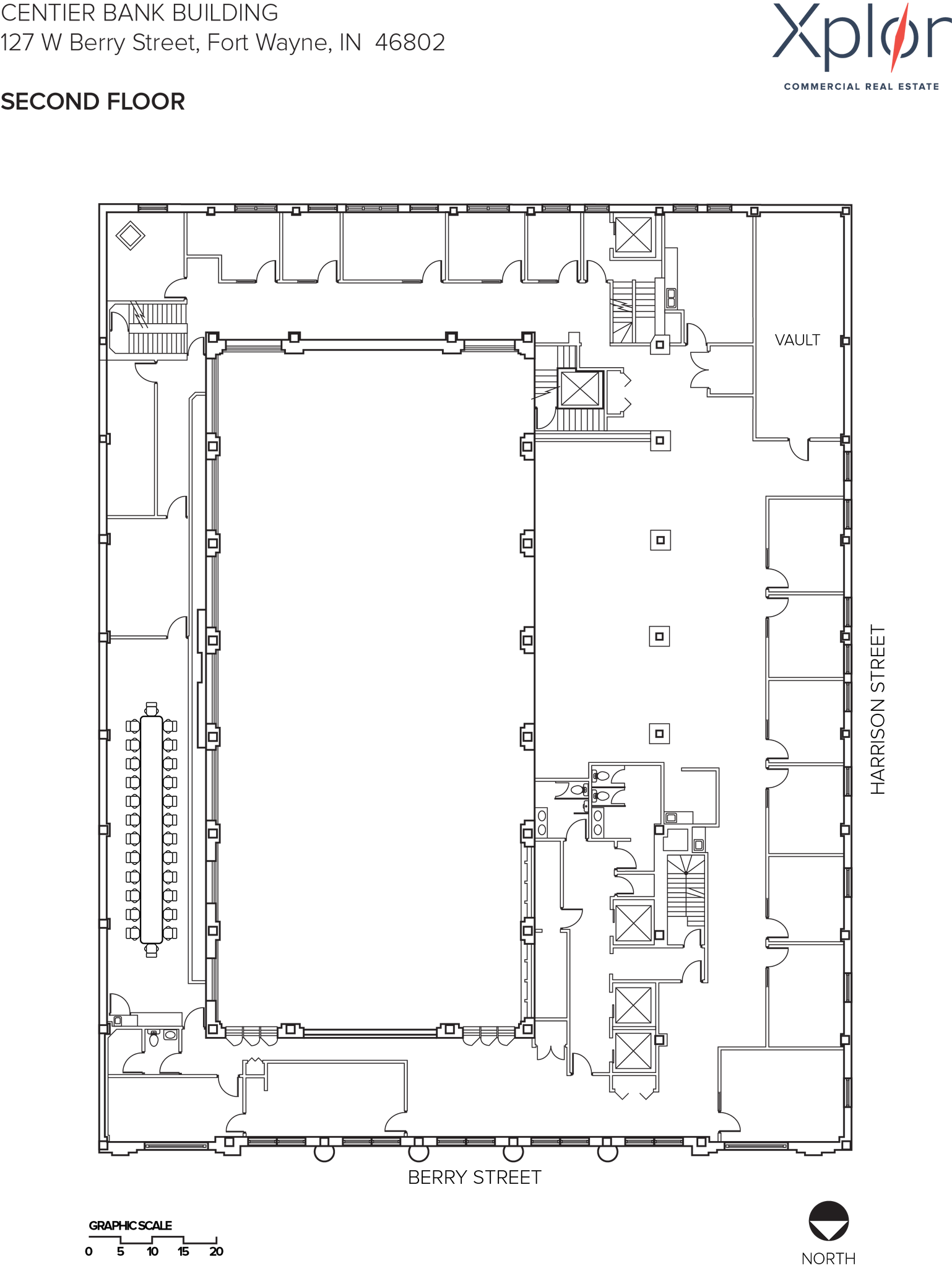 127 W Berry St, Fort Wayne, IN à louer Plan d’étage– Image 1 sur 8