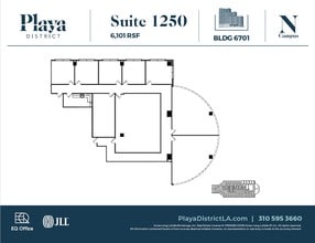 6100 Center Dr, Los Angeles, CA à louer Plan d’étage– Image 1 sur 1