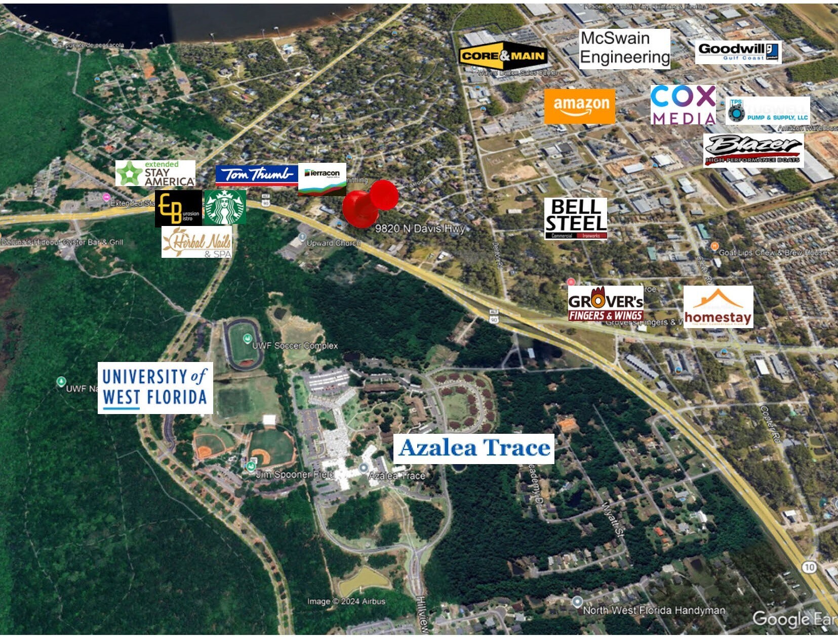 9820 Davis Hwy, Pensacola, FL à vendre Photo de l’immeuble– Image 1 sur 8