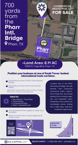Plus de détails pour 10500 S Cage Blvd, Pharr, TX - Local commercial à vendre