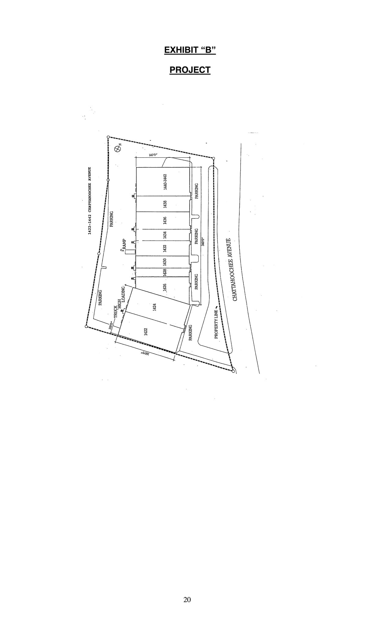 1426 Chattahoochee Ave NW, Atlanta, GA à louer Plan de site– Image 1 sur 1
