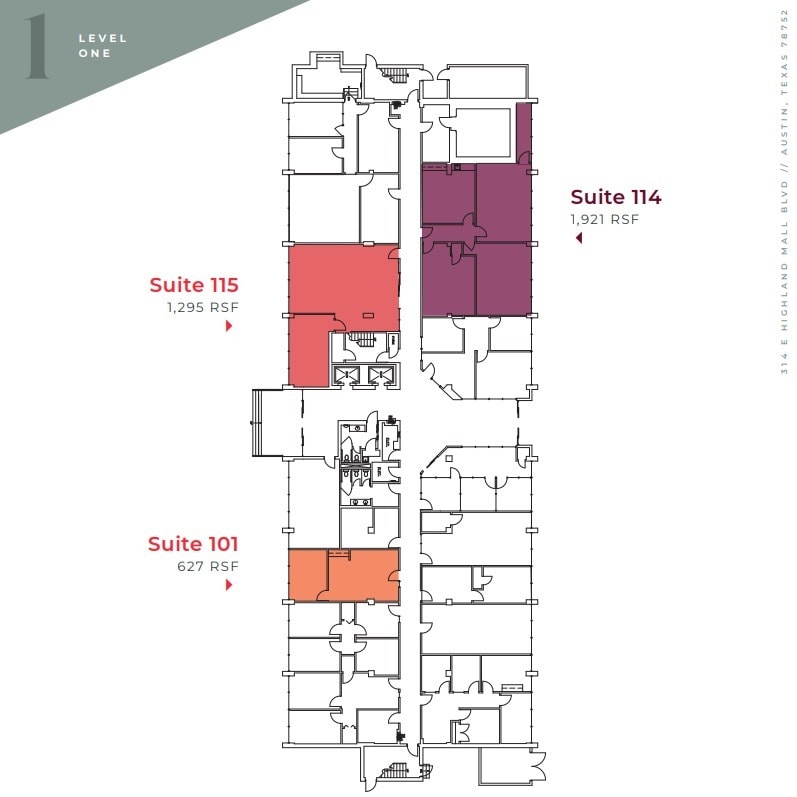 314 E Highland Mall Blvd, Austin, TX à louer Plan d’étage– Image 1 sur 1