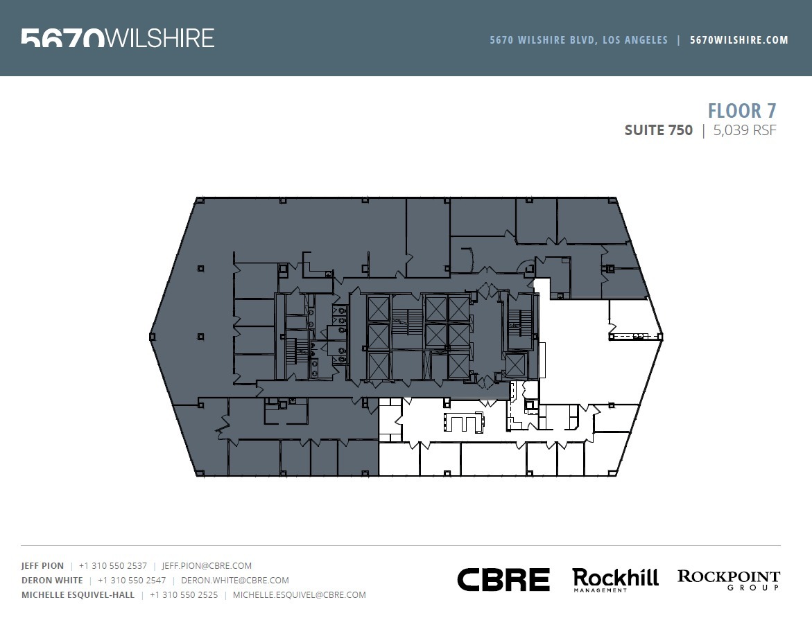 5670 Wilshire Blvd, Los Angeles, CA à louer Plan d’étage– Image 1 sur 1