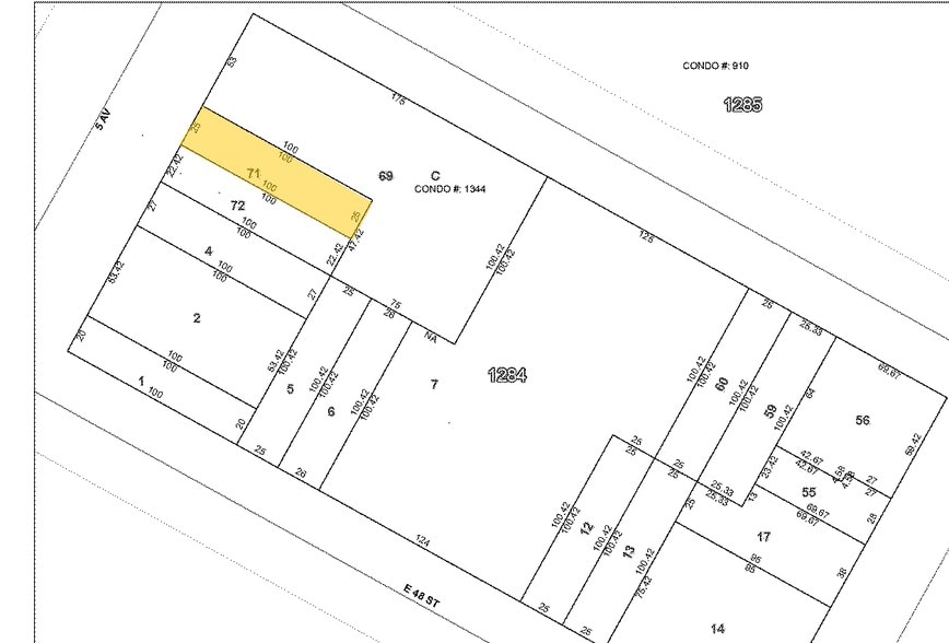 605 Fifth Ave, New York, NY à louer - Plan cadastral – Image 2 sur 6