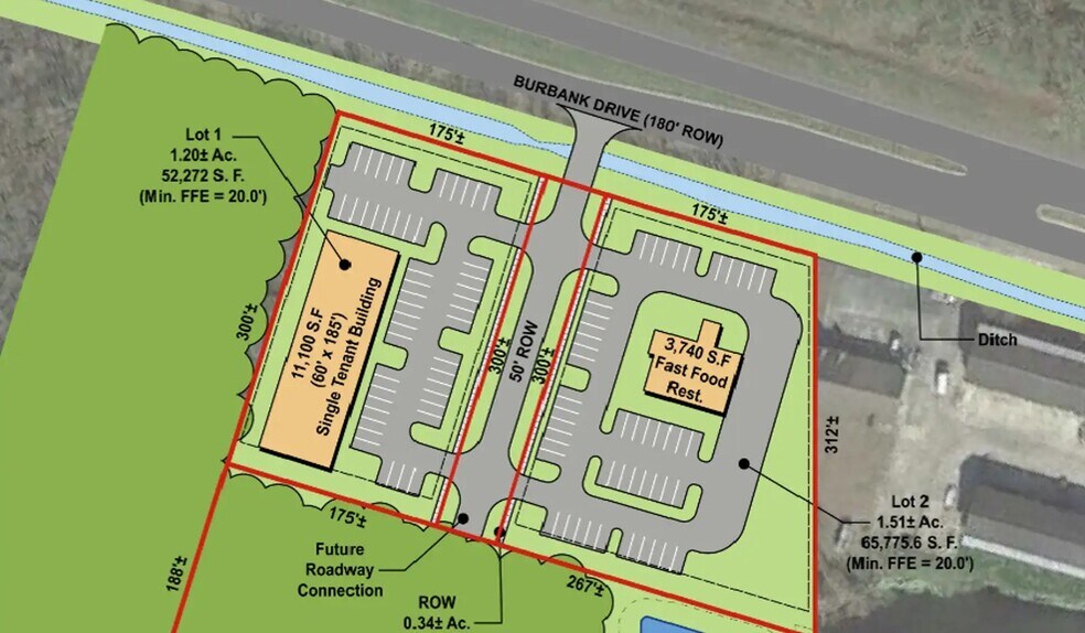 Burbank Rd, Baton Rouge, LA à louer - Plan de site – Image 2 sur 8