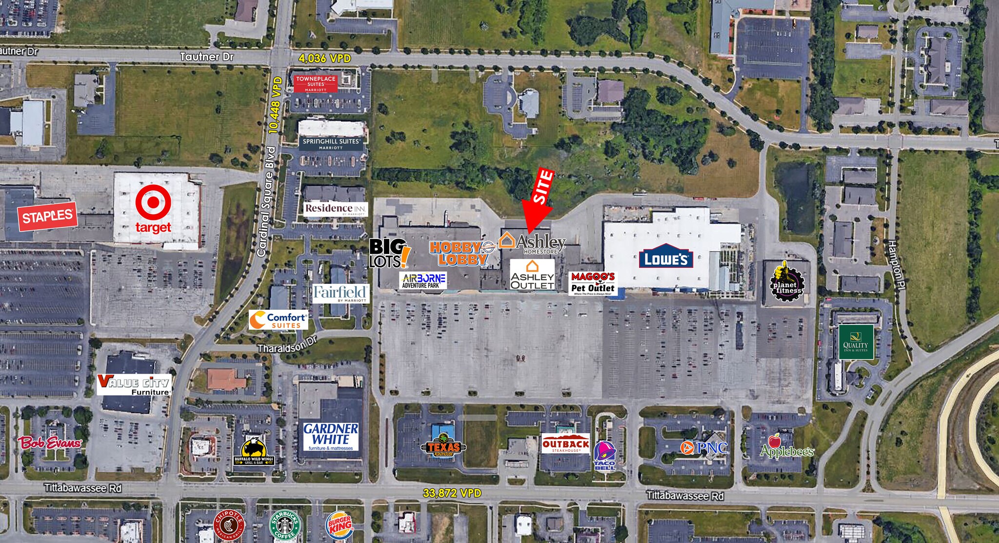 2268-2580 Tittabawassee Rd, Saginaw, MI à louer Aérien– Image 1 sur 4