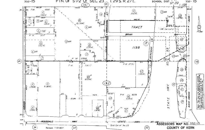 2825 Standard St, Bakersfield, CA à vendre - Plan cadastral – Image 3 sur 3