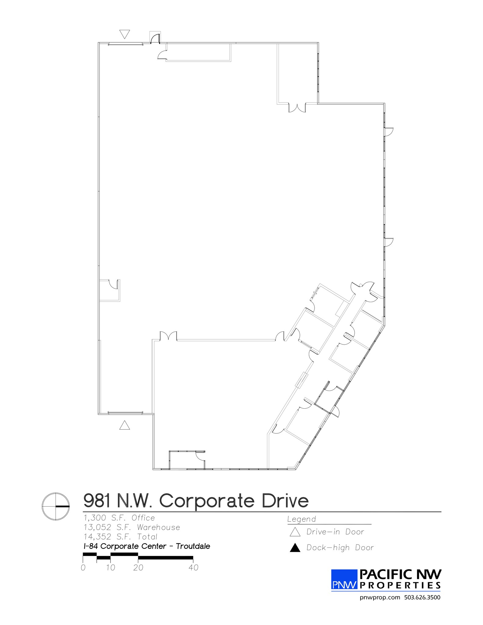 1020-1080 NW Corporate Dr, Troutdale, OR à louer Plan de site– Image 1 sur 1