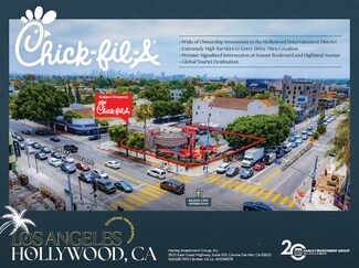 Plus de détails pour 6750 W Sunset Blvd, Los Angeles, CA - Local commercial à vendre