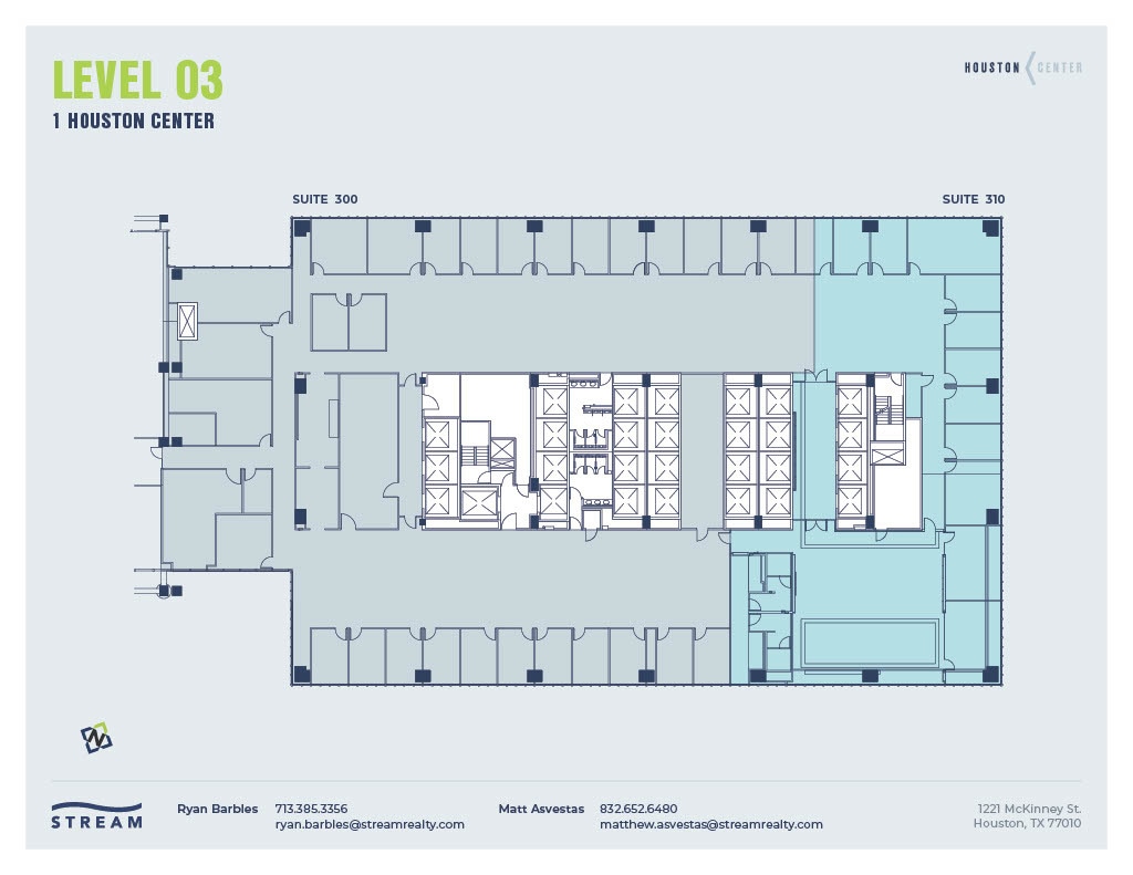 1221 McKinney St, Houston, TX à louer Plan d’étage– Image 1 sur 1