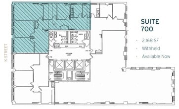 1629 K St NW, Washington, DC à louer Plan d’étage– Image 1 sur 1