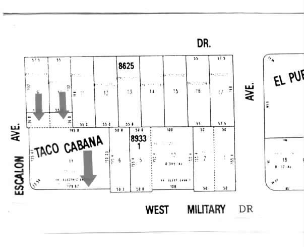 1633 SW Military Dr, San Antonio, TX à louer - Plan cadastral – Image 2 sur 7