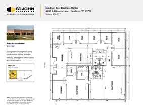 4610 S Biltmore Ln, Madison, WI à louer Plan d’étage– Image 2 sur 5