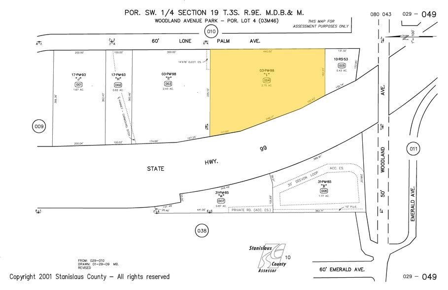 1337 Lone Palm Ave, Modesto, CA à louer - Plan cadastral – Image 3 sur 8