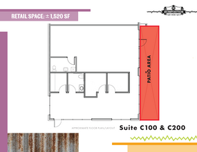 145 W Sunset Rd, El Paso, TX à louer Plan d’étage– Image 1 sur 2