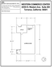 22353 S Western Ave, Torrance, CA à louer Plan d’étage– Image 1 sur 1