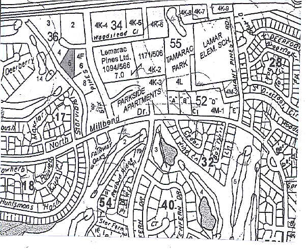 1733 Woodstead Ct, The Woodlands, TX à louer - Plan cadastral – Image 2 sur 11