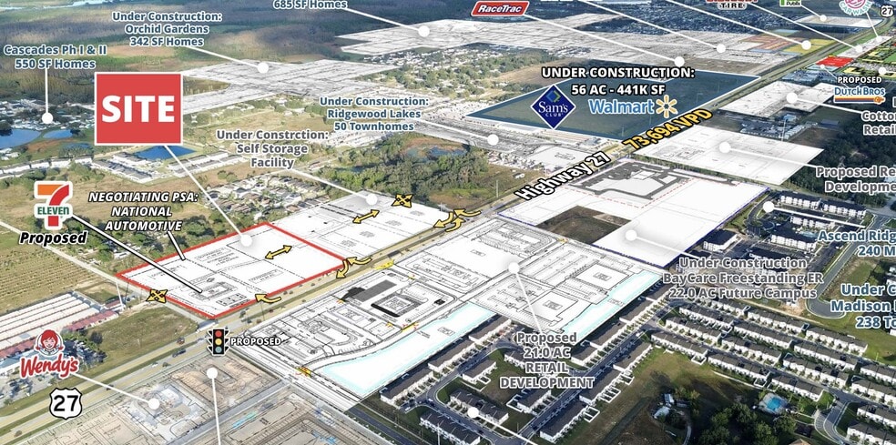 US Highway 27 & Holly Hill Tank Rd, Davenport, FL à louer - Plan de site – Image 2 sur 9
