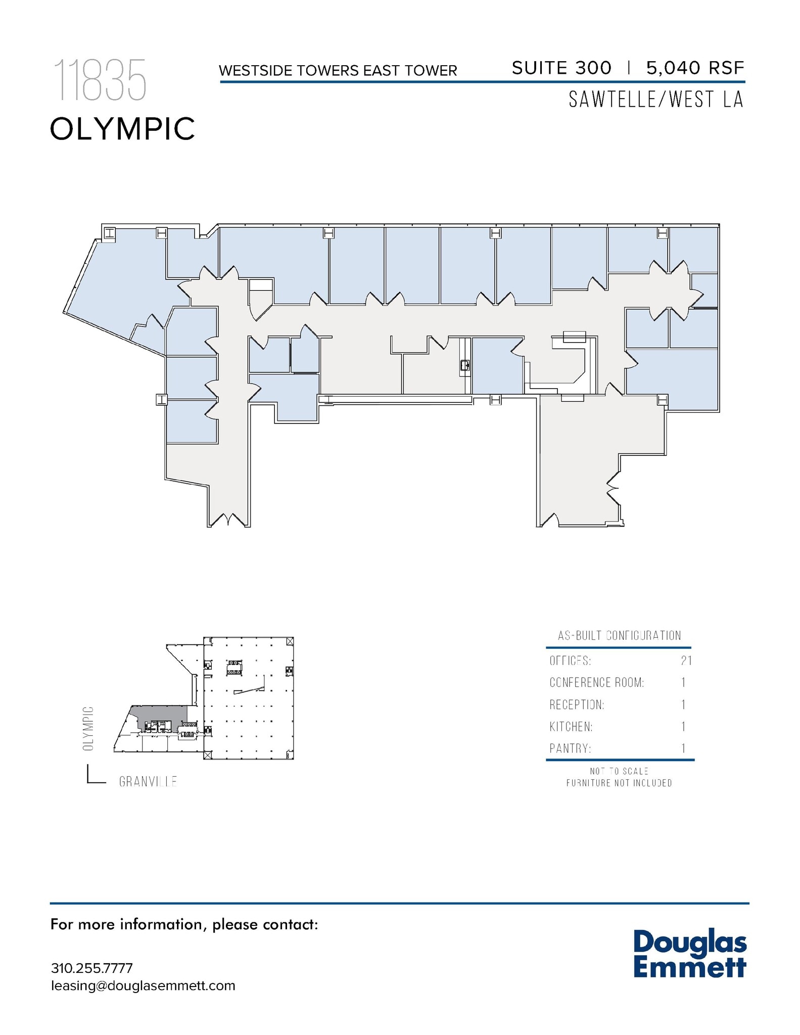 11845 W Olympic Blvd, Los Angeles, CA à louer Plan d’étage– Image 1 sur 1