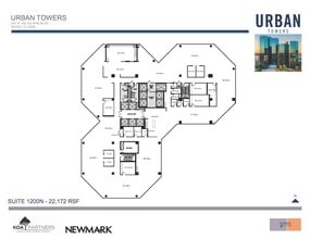 222 W Las Colinas Blvd, Irving, TX à louer Plan d’étage– Image 1 sur 3