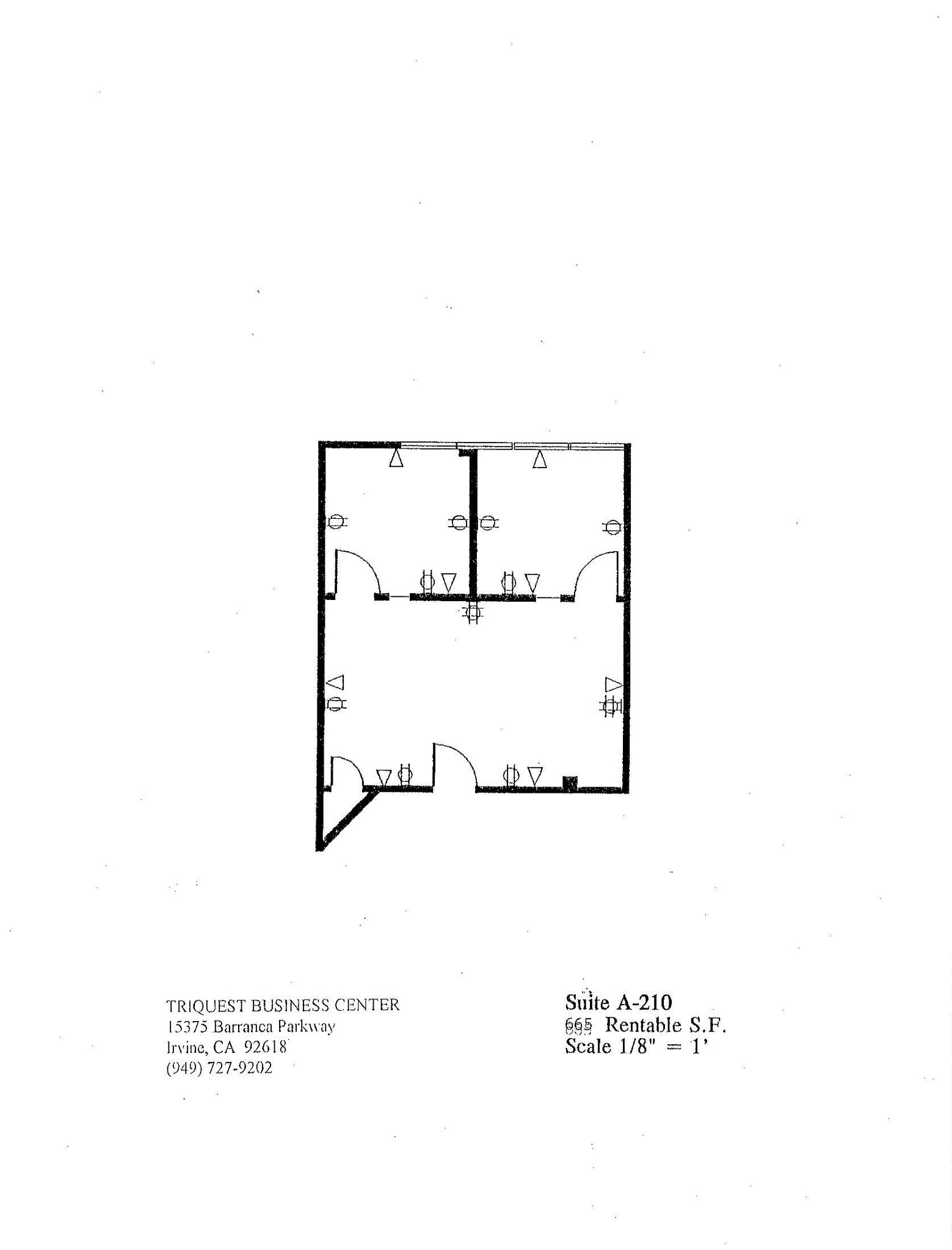 15375 Barranca Pky, Irvine, CA à louer Plan d’étage– Image 1 sur 1