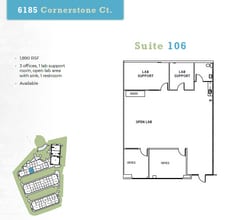 6185 Cornerstone Ct E, San Diego, CA à louer Plan d’étage– Image 1 sur 1