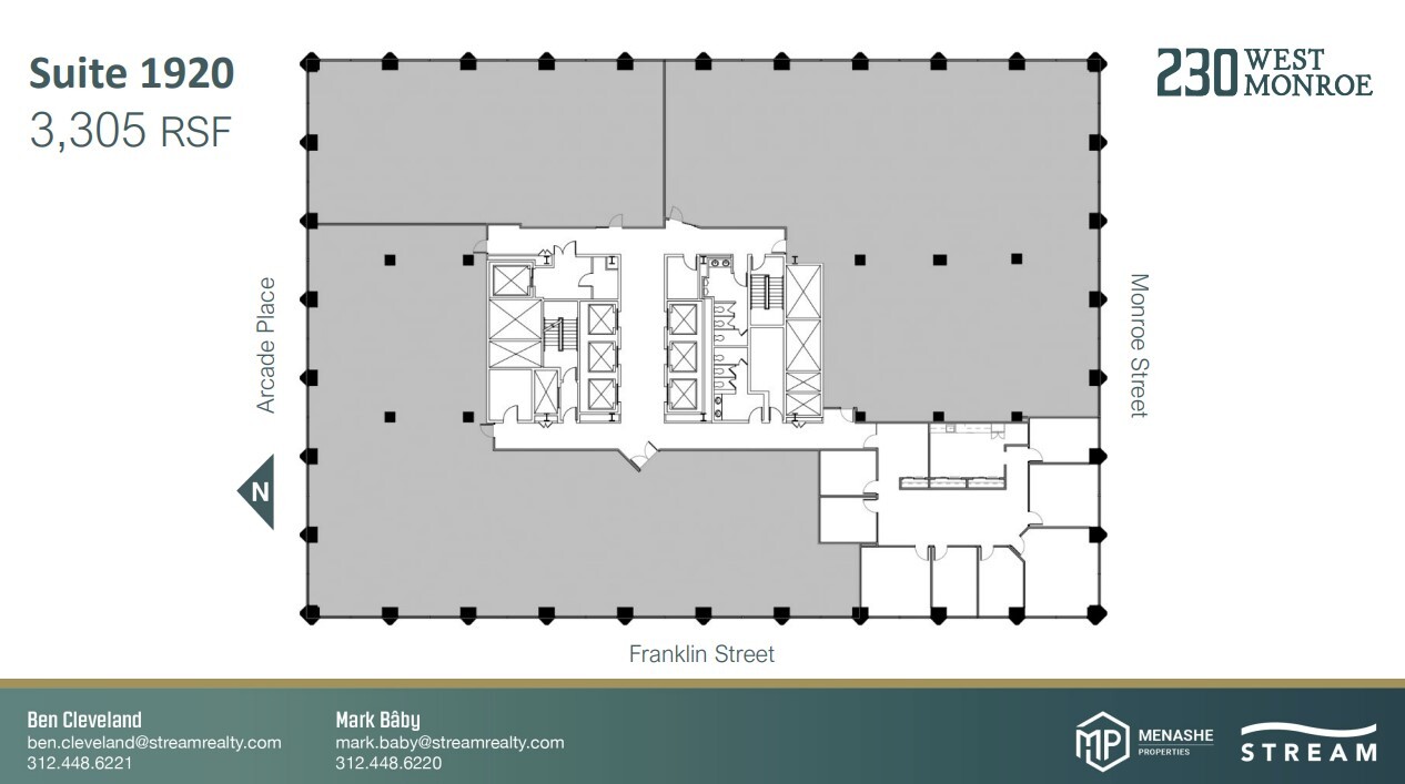 230 W Monroe St, Chicago, IL à louer Plan d’étage– Image 1 sur 1