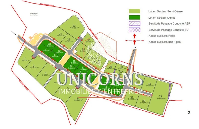 Terrain dans Colomiers à vendre Plan de site– Image 1 sur 3