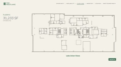 1101 Westlake Ave N, Seattle, WA à louer Plan d’étage– Image 1 sur 1