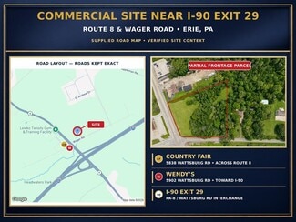 Plus de détails pour 2042 Wager Rd, Erie, PA - Terrain à vendre
