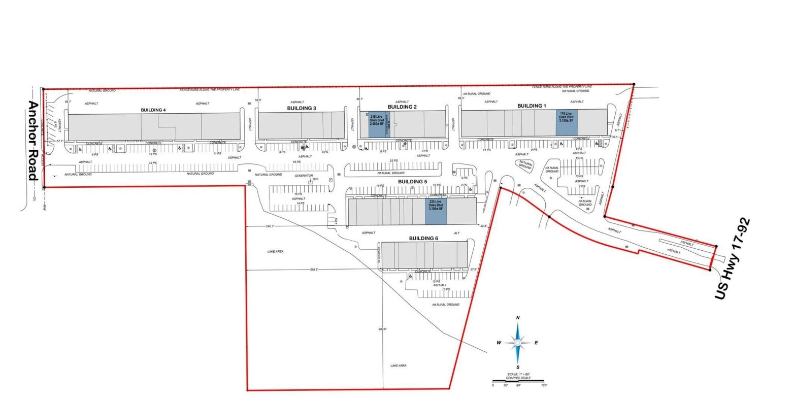 102-134 Live Oaks Blvd, Casselberry, FL à louer Plan d’étage– Image 1 sur 1